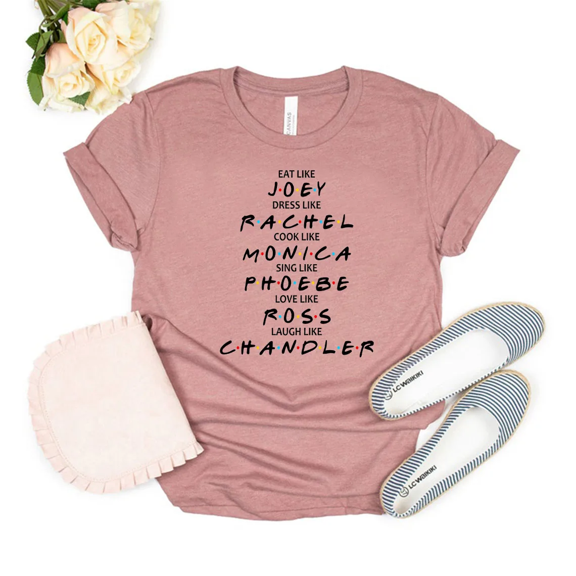 Freunde Werden Wie Hemd Freunde Tv Show T-shirt Pivot Freunde Shirts Mädchen Graphic Tee Frauen Tops Freunde Geschenk – Detail 8