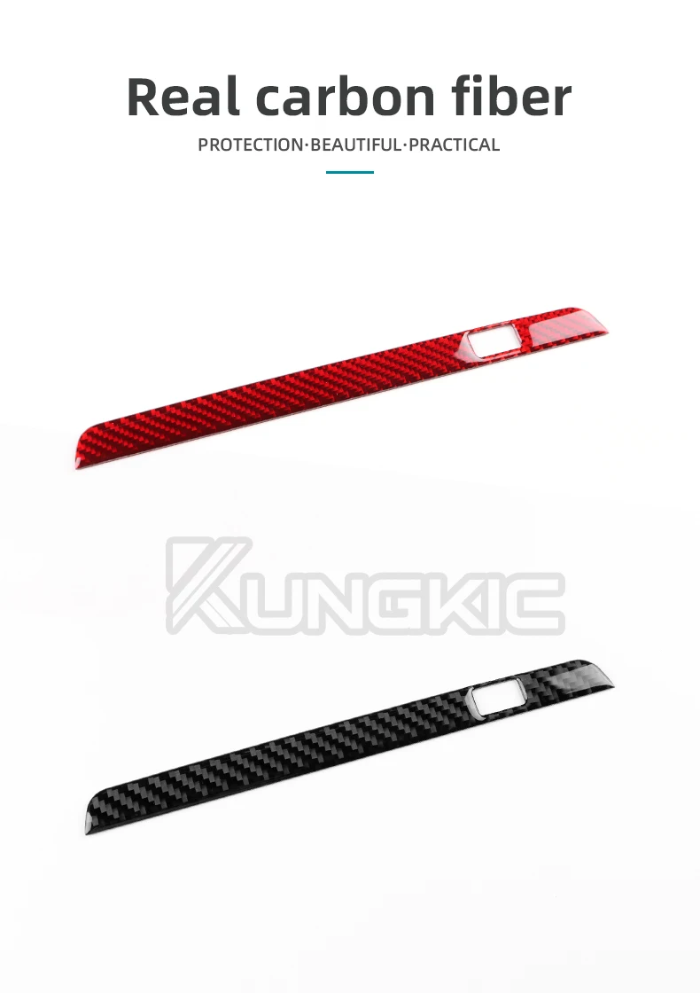 Echter, weicher Carbonfaser-Aufkleber für Mazda 3 Axela 2019 2020 2021 2022 2023 2024 2025 LHD RHD Auto-Mittelkonsole USB-Rahmenverkleidung – Detail 2