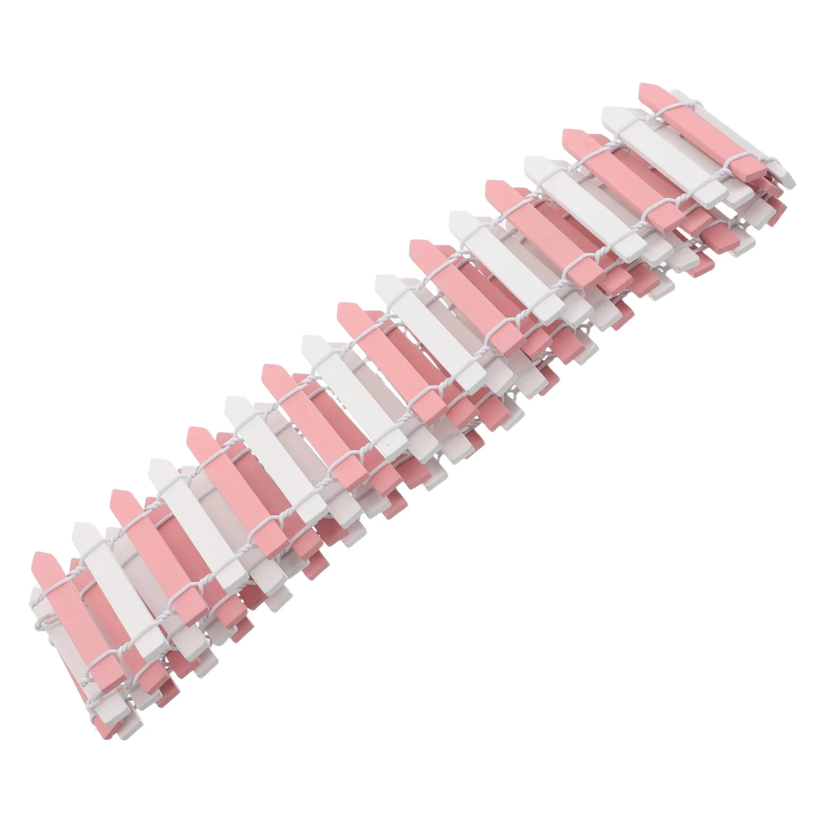 

Dual Tone Mini Wood Fence for Creative Craft Projects Realistic Texture Miniature Garden Ornament Border Mini Fence Rustic Home