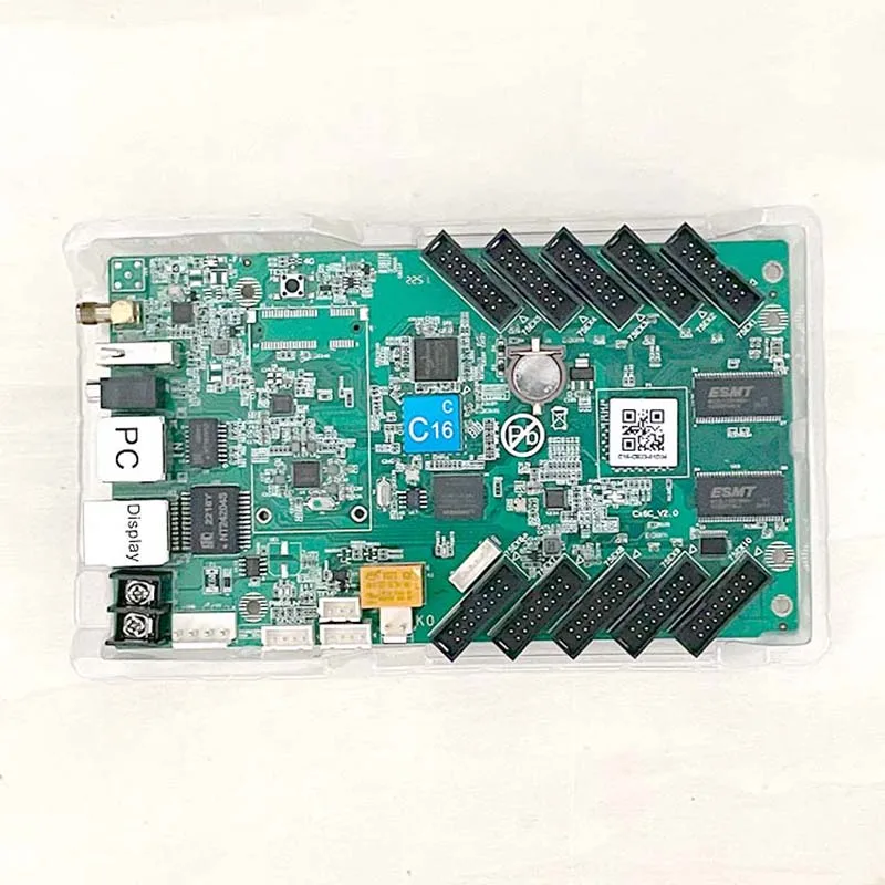 Huidu HD-C16C Ethernet USB WiFi Port 4G Graphics Card Indoor RGB Module HUB75 Full Color LED Display Screen Video Control Card