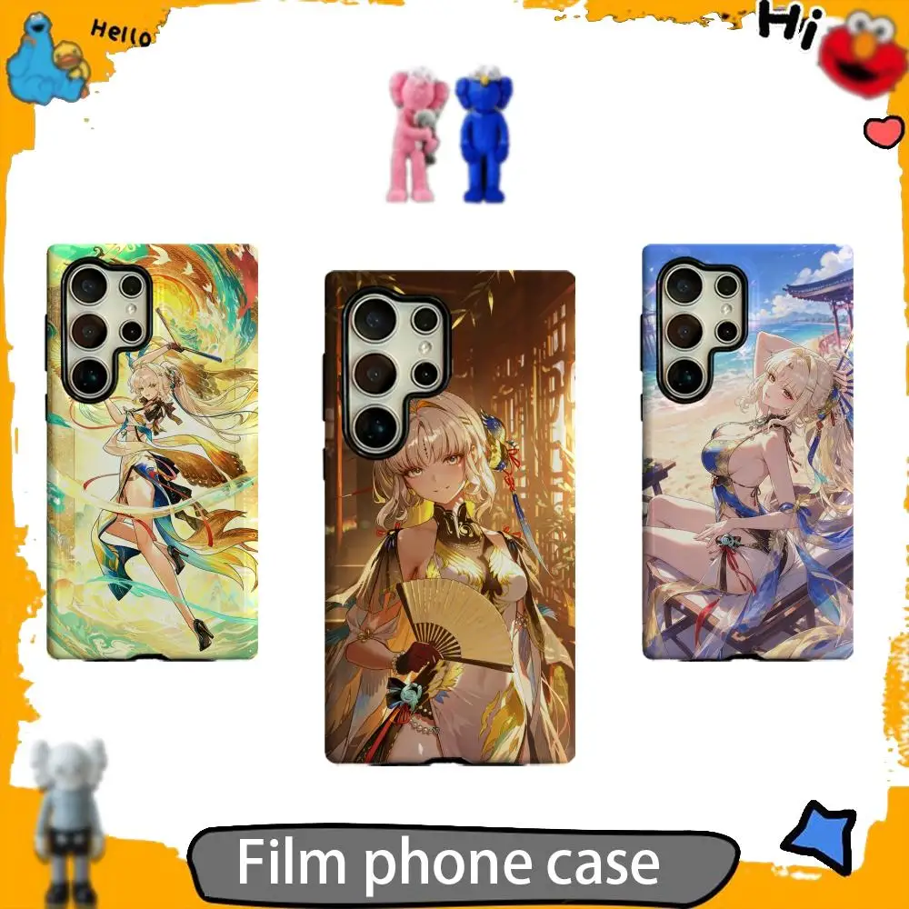 Wuthering Waves Suisui Phone Case 2-in-1 Glossy shell For Samsung S26 S25 S24 S23 S22 S21 Plus Ultra A16