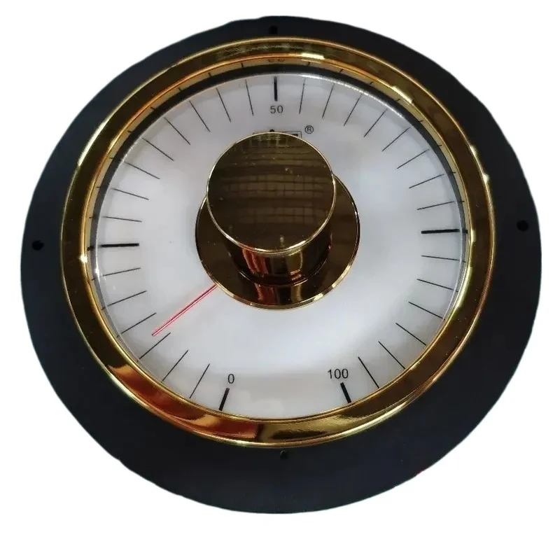 

Light High Gloss Gold-Plated Appearance Aluminum Alloy Black Hell Panel Meter Volume Potentiometer Attenuator Warm Back