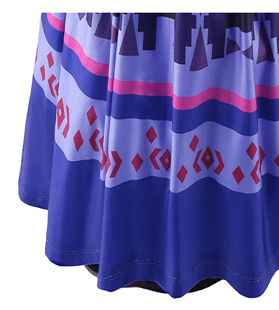 2025 Encanto charme Costumi per filles enfants anniversaire principessa robe de festa Luisa Madrigal Cosplay enfants Halloween