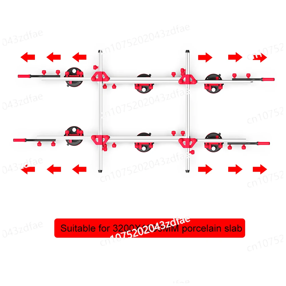 Large Ceramic Tile Board Handling System with Transport Vehicle, Ceramic Handling Lifting Tool