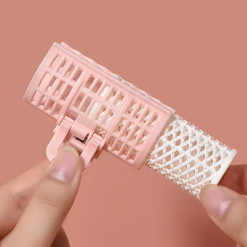 

4pcs Curler Clips Salon Roller Diy Hairdressing Curler Sleeping Hair Clip Bang Roller For Chic Hairstyle Hair Accessory