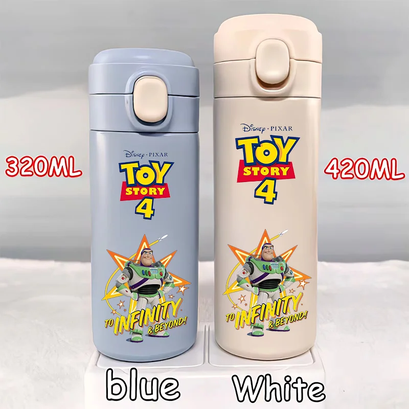 Disney Toy Story Thermos Woody 320ML420ML Large Capacity Cup Portable Outdoor Sports Water Bottle Drinking Cup Stainless Steel