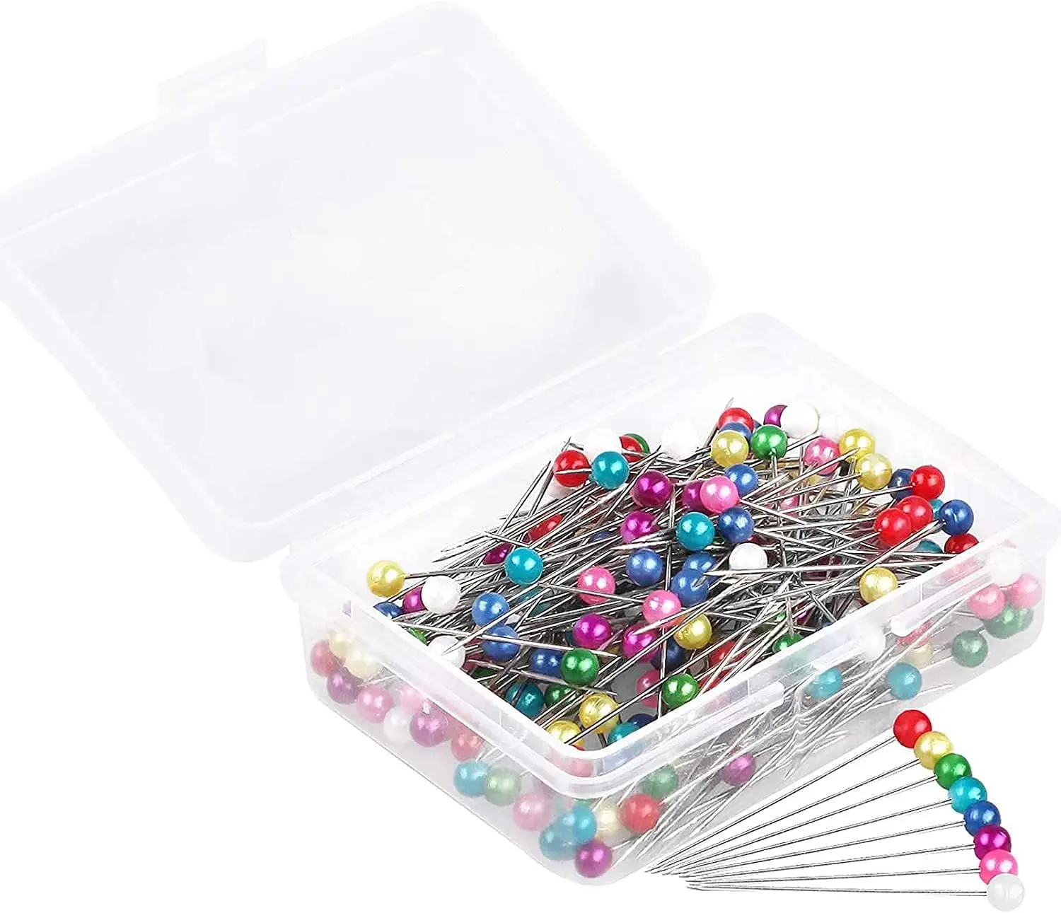 600 PCS Straight Pins 1.6 in Pearlized Ball Head Sewing Pins for Fabric DIY Sewing Pins Crafts