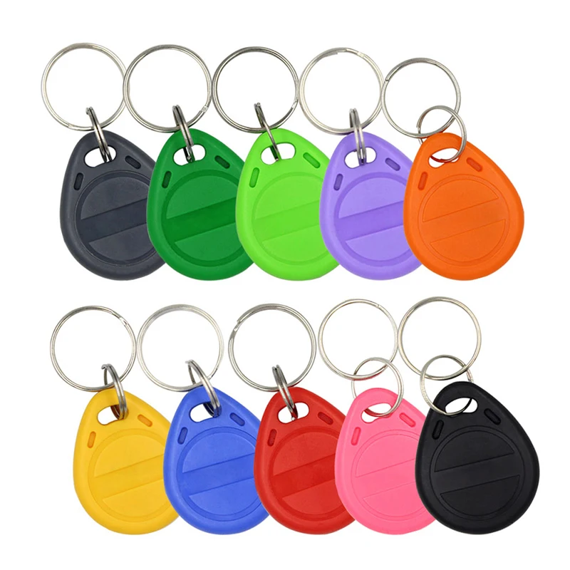 20pcs 125KHz Read-Only RFID TK4100 EM4100 Proximity Keyfobs Smart Secure Door Entry Accessory Control ID Keychain Token Key Tag