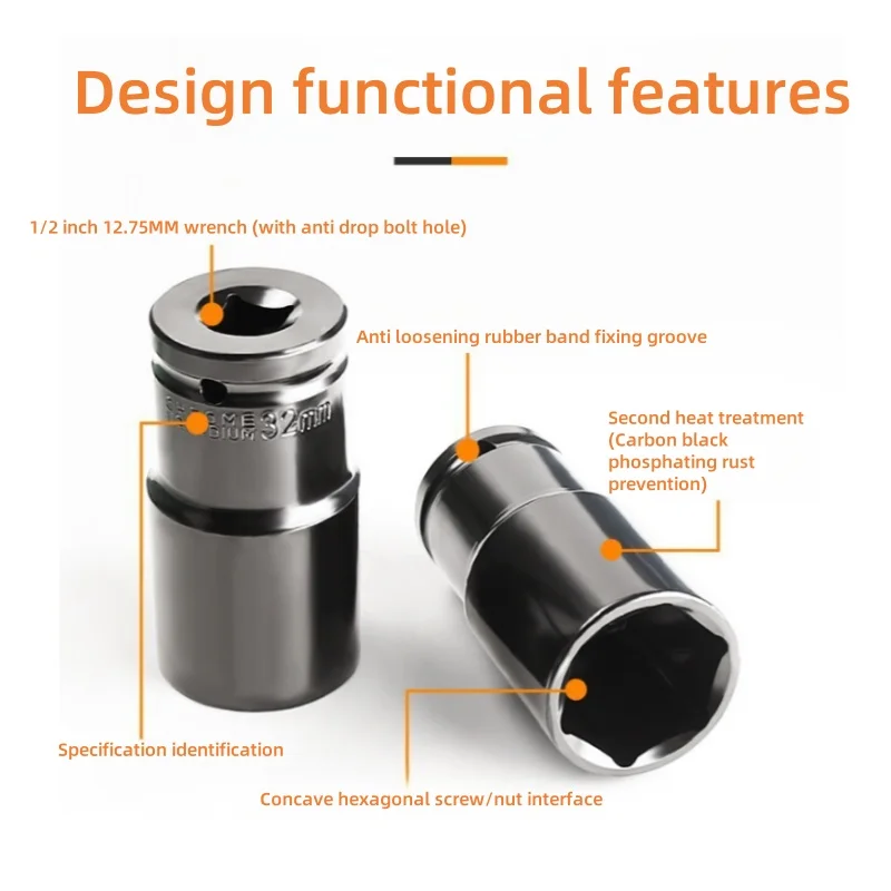 ชุดประแจไฟฟ้าครบชุดพร้อมหัวบล็อกขยาย (8-24 มม.) และเครื่องมือลม