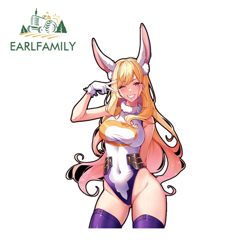 EARLFAMILY 13cm X 7.6cm for Marin Crossover Cute Car Stickers Occlusion Scratch Creative Decals Car Accessories Windows Decor