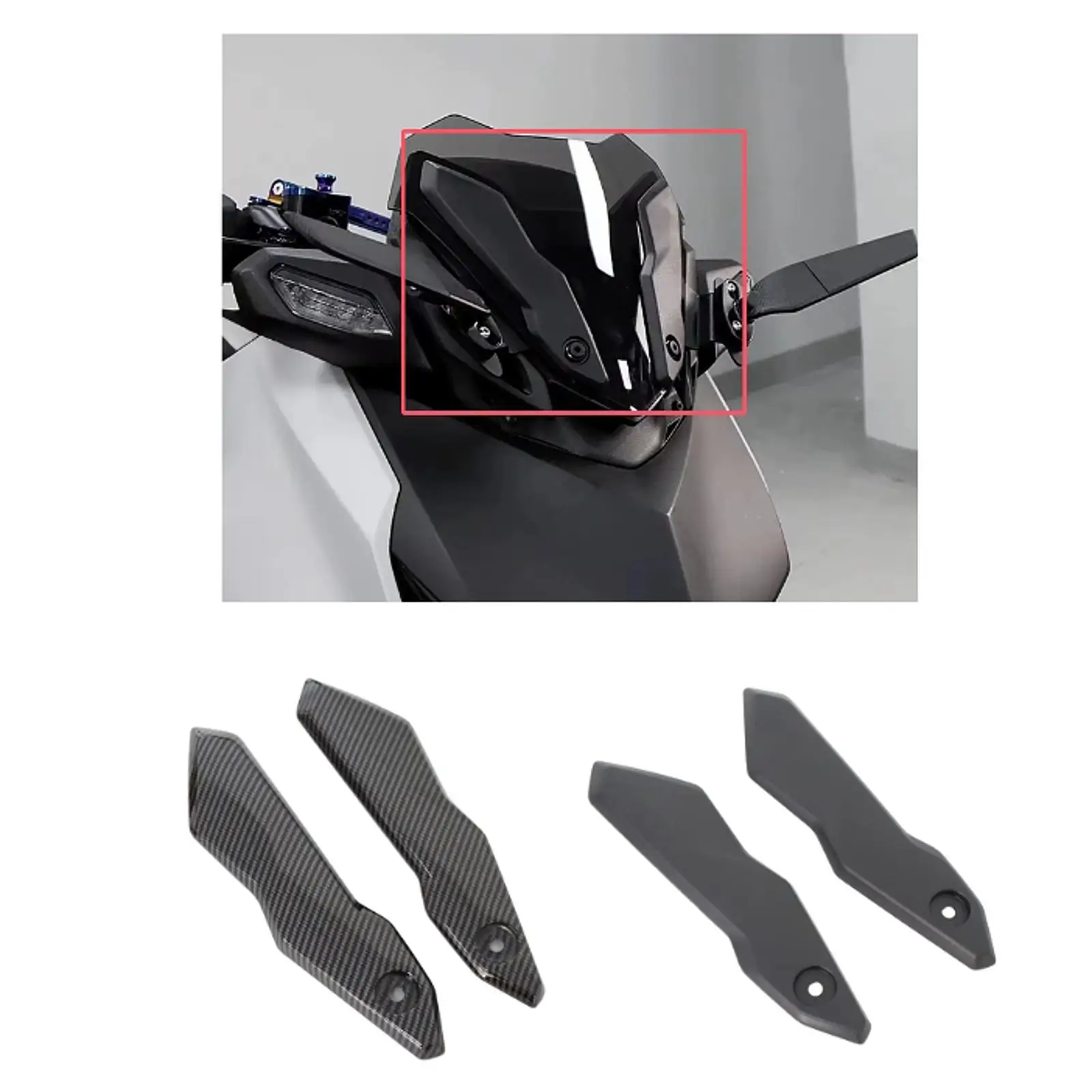 

Motorcycle Windshield Trim,Windshield Bracket Holder Motorcycle Accessory Lightweight Motorbike Part for Motorcycle