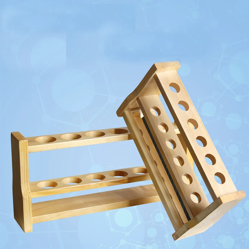 Picture 6: Wooden Test Tube Rack, 6Hole diameter 22m  and Pins-Solid Wood , tube box .