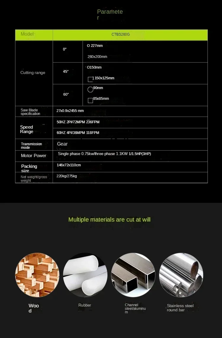 Cqy Ctbs260G Saw Ma…