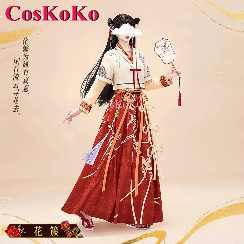 CosKoKo Leading Lady Cosplay Game Love And Deepspace Costume Anthemy Skin Sweet Elegant Hanfu Halloween Role Play Clothing S-XL