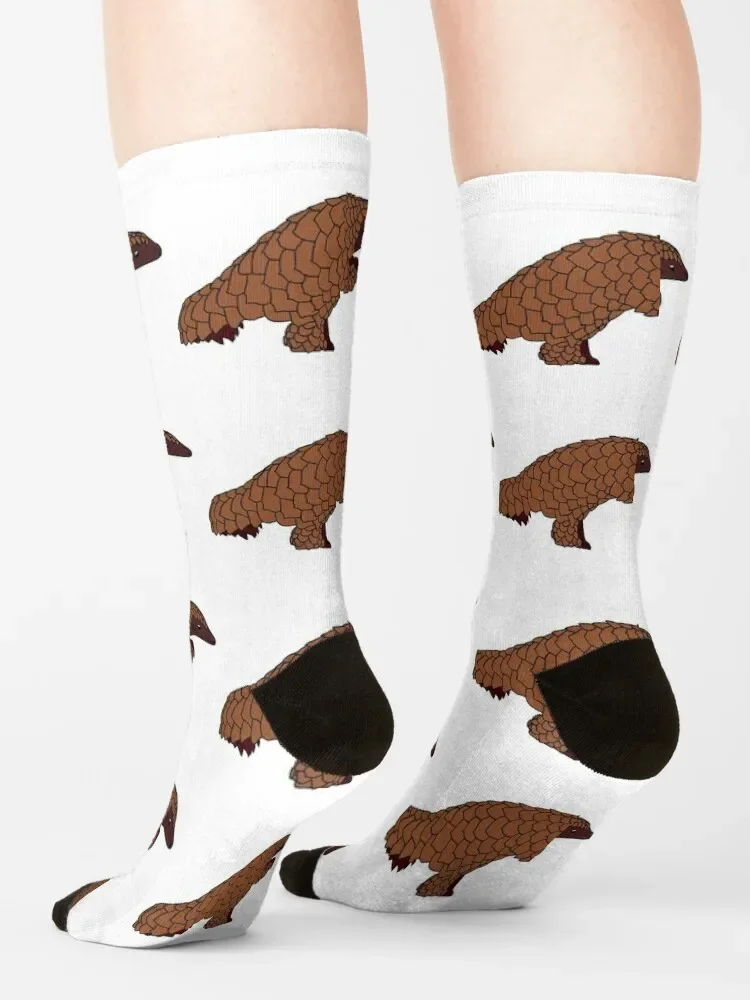 Pangolin-Calcetines de Navidad para hombre y mujer, medias, regalos de invierno