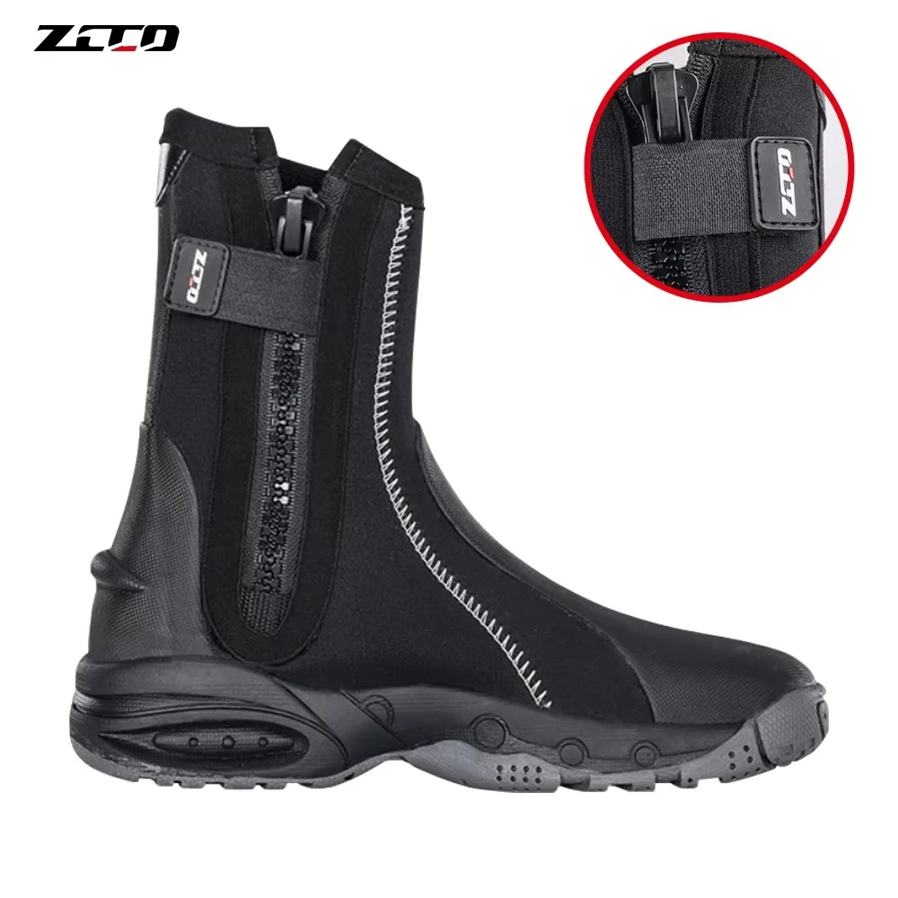5MM Neoprene Boots Wear-resistant Upstream Shoes Windsurf Underwater Fishing Kitesurf Equipment Beach Shoes Snorkeling Men
