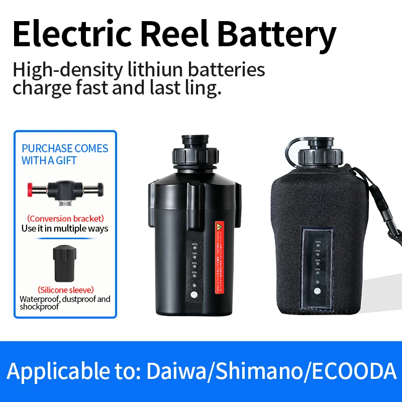 Display 3500mAh 5000mAh electric reel battery for SHIMANO BM Daiwa power display  battery electric fishing reel lithium battery