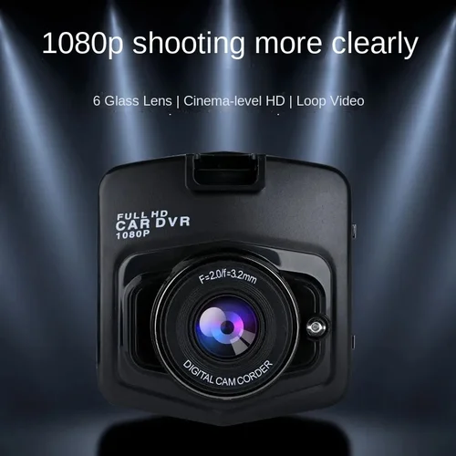 Imagen 2 del producto Cámara de salpicadero de 1080P para coches, Mini cámara DVR para coche, grabadora de vídeo, cámara frontal para vehículo, caja negra, accesorios de visión nocturna para coche