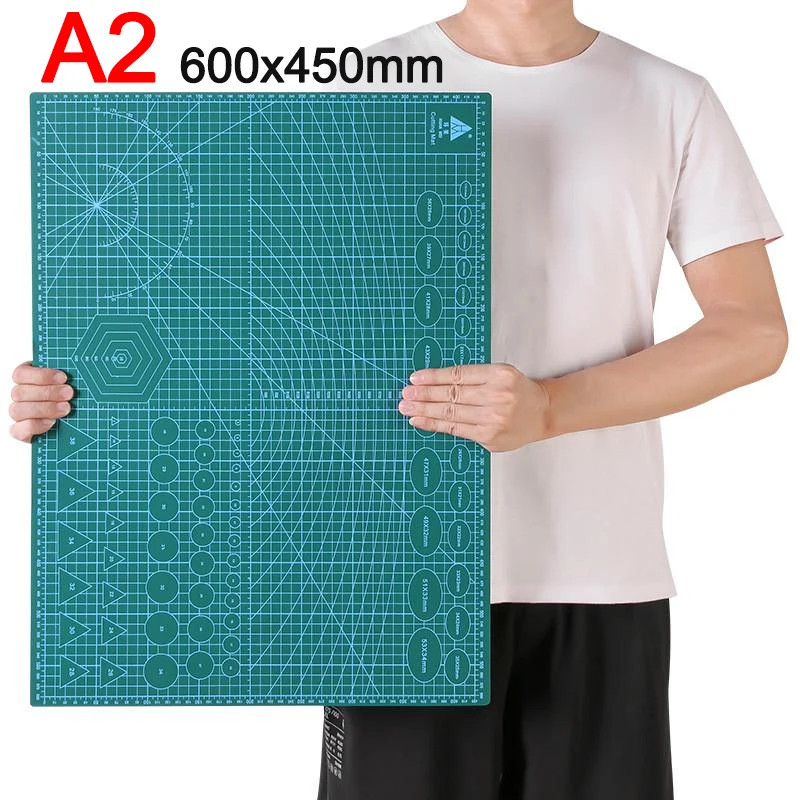 A2 قطع المجلس خط الشبكة الشفاء الذاتي قطع المجلس الحرفية بطاقة متعدد الألوان على الوجهين سطح المكتب دليل قطع الوسادة 60*45 سنتيمتر #1