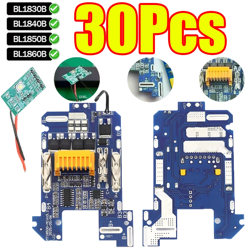 1-30Pcs Protection Board for Makita for BL1830 BL1840 BL1850 BL1860 18V Li-ion Battery Control Motherboard Power Tools Parts