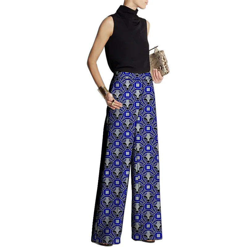 New Arrivals Women\'s Casual Pants African Print Wax Loose Trousers Female Outfit Customized