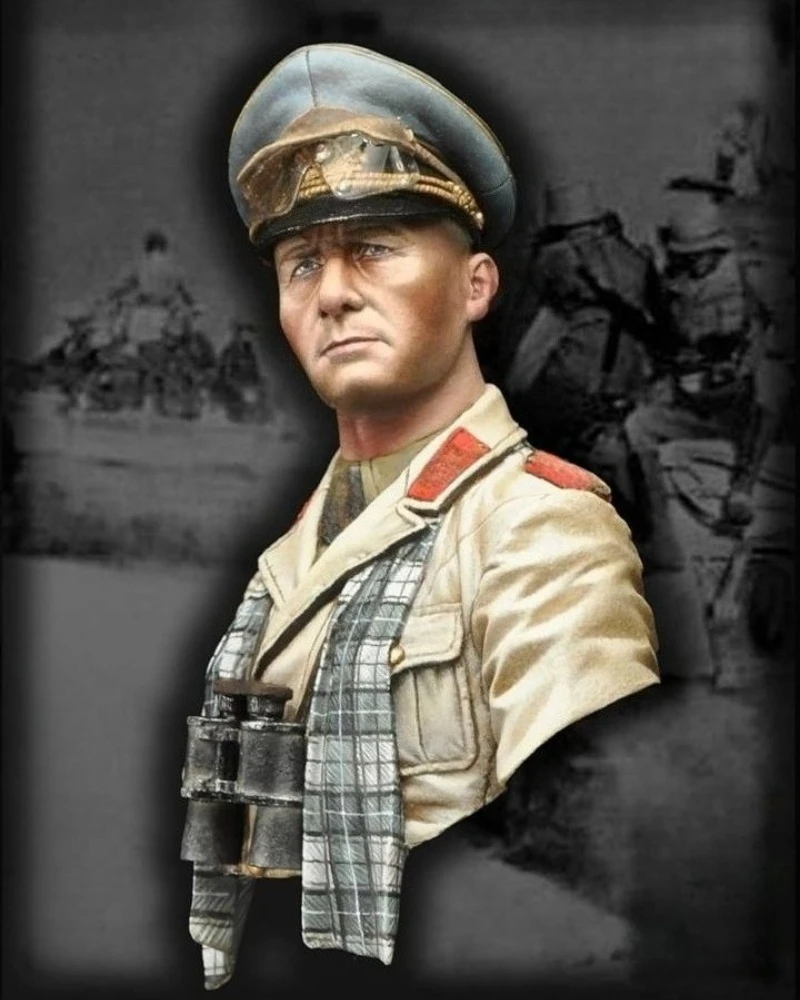 

1/10 Scale Die-Cast Resin Bust Model Kit Military Strategist Field Marshal Statue Unassembled and Unpainted