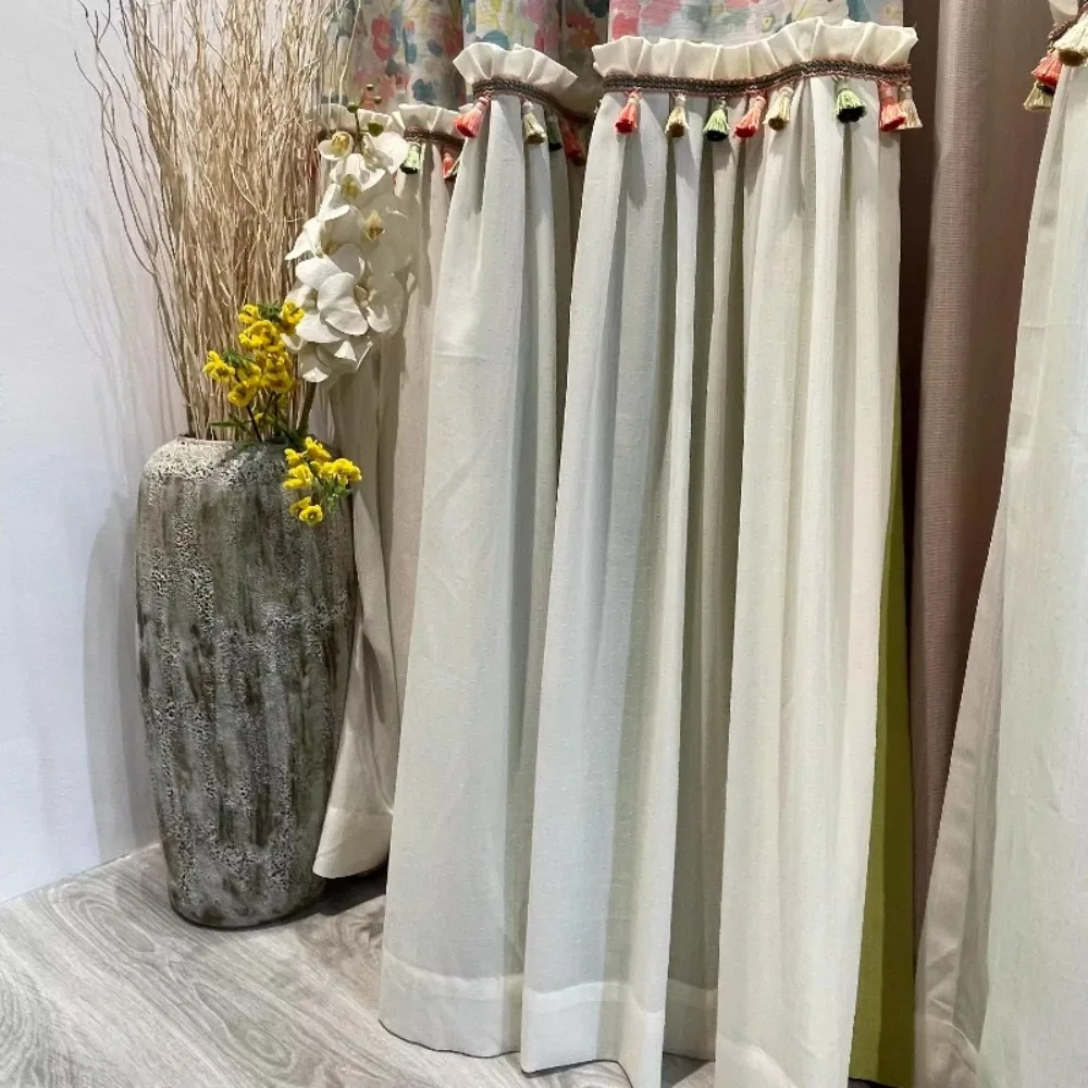 

Custom New French Country Patchwork Printed Curtains for Living Room Bedroom with Blackout Function in American Princess Style