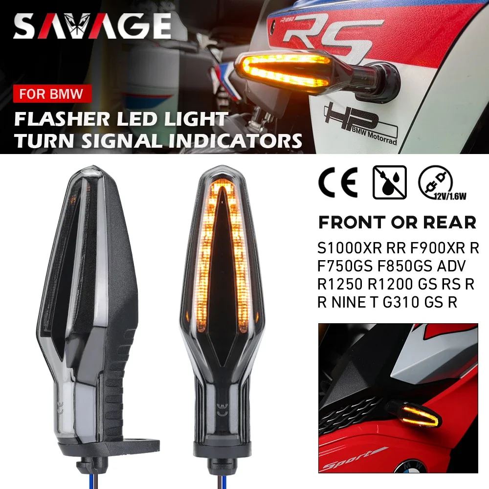 2024 LED Flasher Turn Signal Light CE For BMW R1250GS/ADV S1000R S1000XR F900XR Motorcycle Directional R 1200 1250 GS S1000 R XR