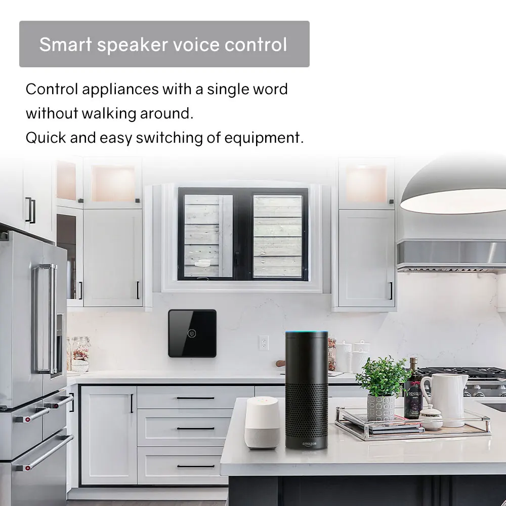 Stlf tuya zigbee/wifi controlado inteligente ue 1 gang interruptor de parede luz toque funciona com alexa e google home