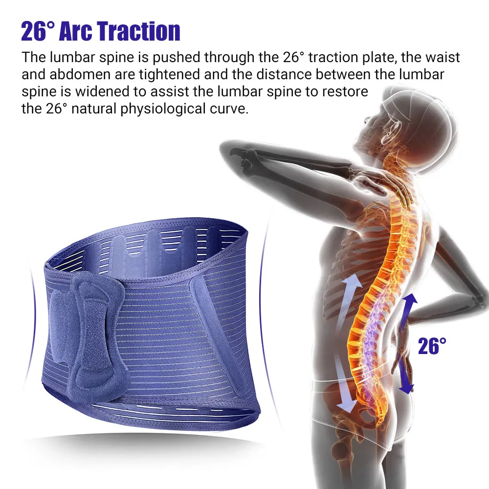 Adjustable Lumbar Waist Back Support Belt Disc Herniation Orthopedic Strain Pain Relief Corset Lower Back Posture Spine Brace