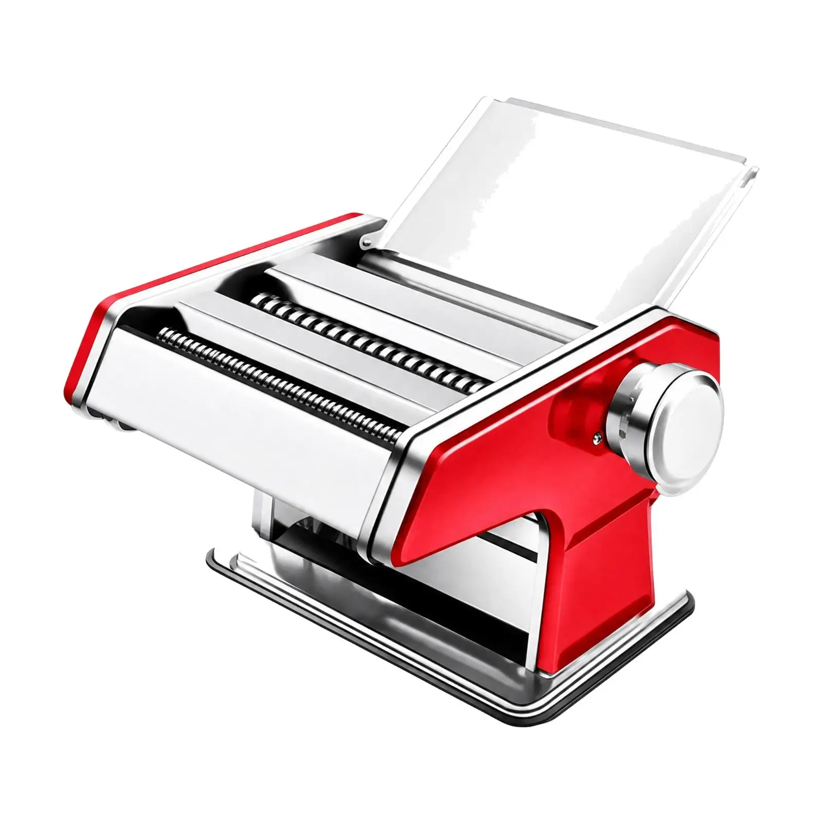 Pasta Maker with Hand Crank Grade Manual Pasta Maker Sturdy Pastry Roller Machine with Trimmers for Family Meal Cooking,