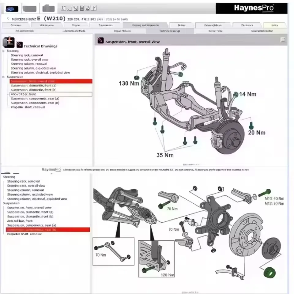 مجموعة الأدوات التلقائية الاحترافية 2025: Vivi2018، بيانات ومكونات Haynes PRO، ونظام صيانة Atris، والمواصفات الكاملة
