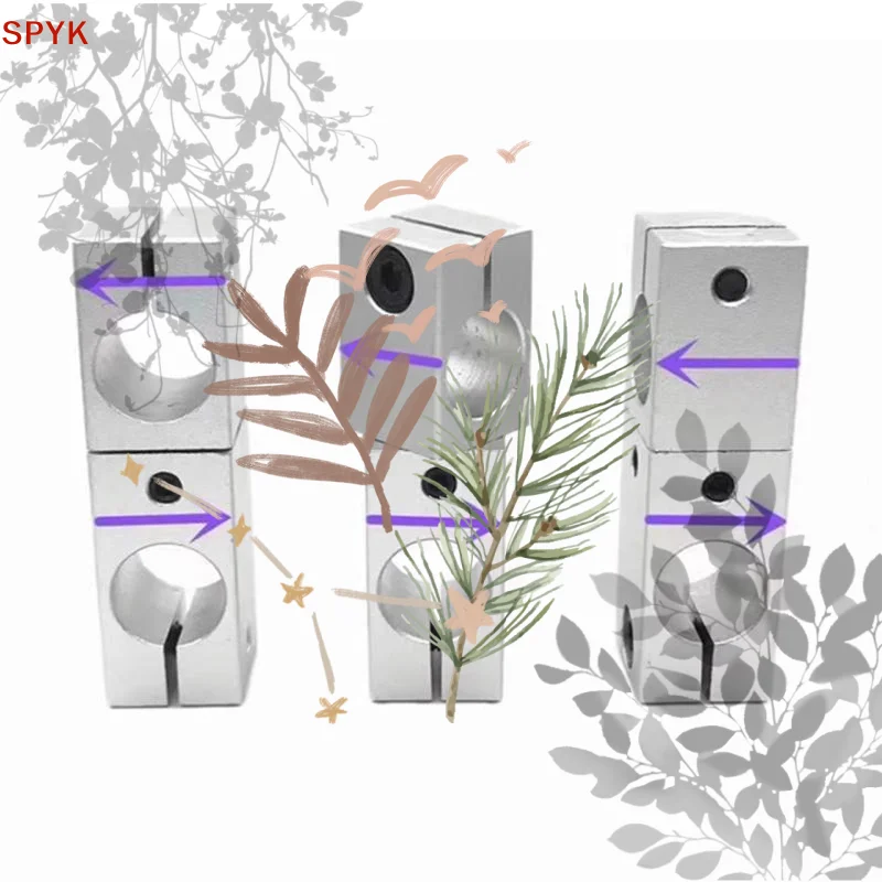 Optical Axis Angle Fixed Cross Clamp Universal Joint 360: Degree Rotation Adjustable Steel Pipe Connector