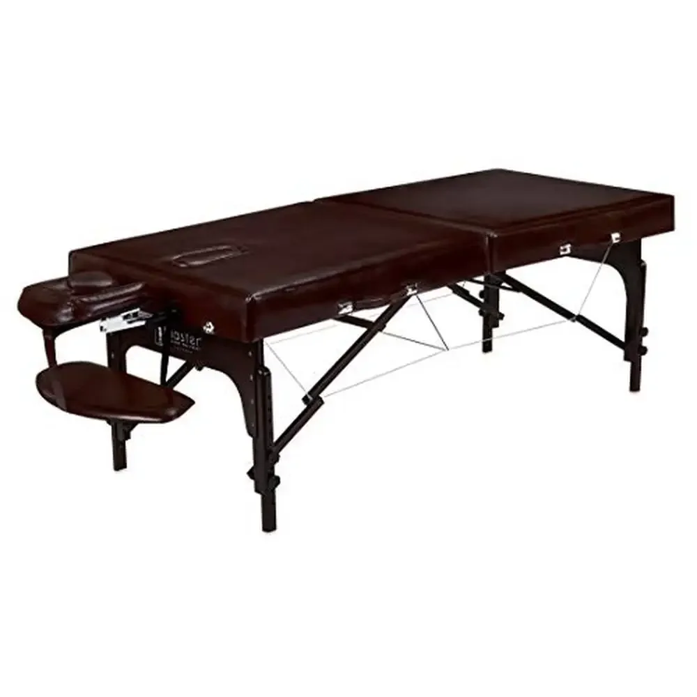 

31" Extra Wide Folding Massage Table Spa Beauty Bed Salon Facial Comfort Foam Italia PU Face Cradle Memory Cushion Carrying Case