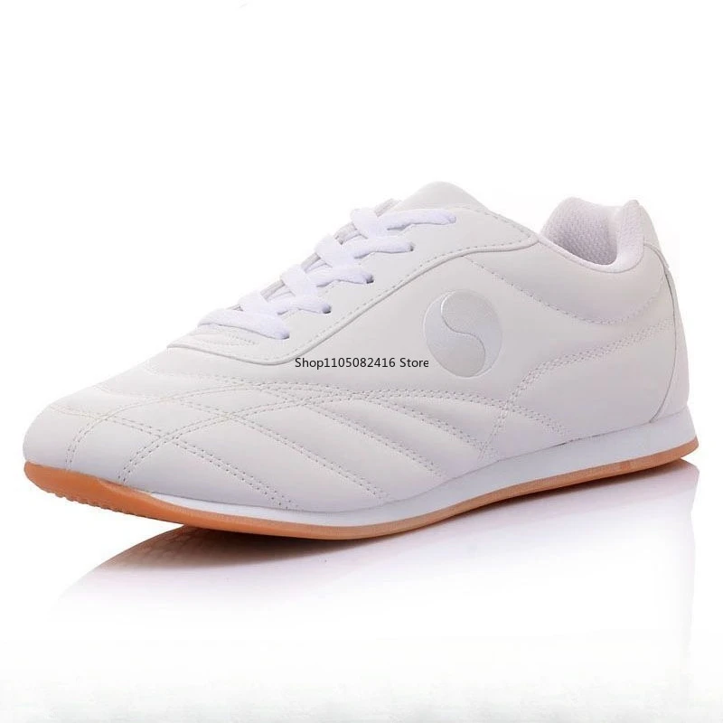 أحذية الكونغ فو الصينية فنون الدفاع عن النفس أحذية جلدية قابلة للتنفس شاولين تايجي كاراتيه التايكوندو أحذية رياضية #6