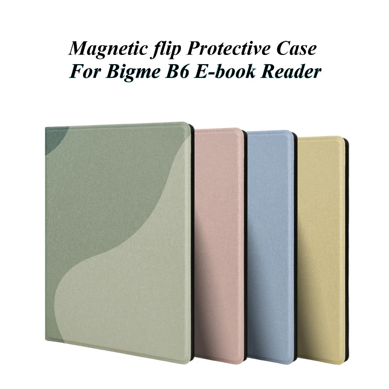 E-Book Case for Bigme B6 Reader Magnetic Flip Protective Case 6 Inch Auto Sleep Wake Smart Folio Protective Shell E-reader Gifts