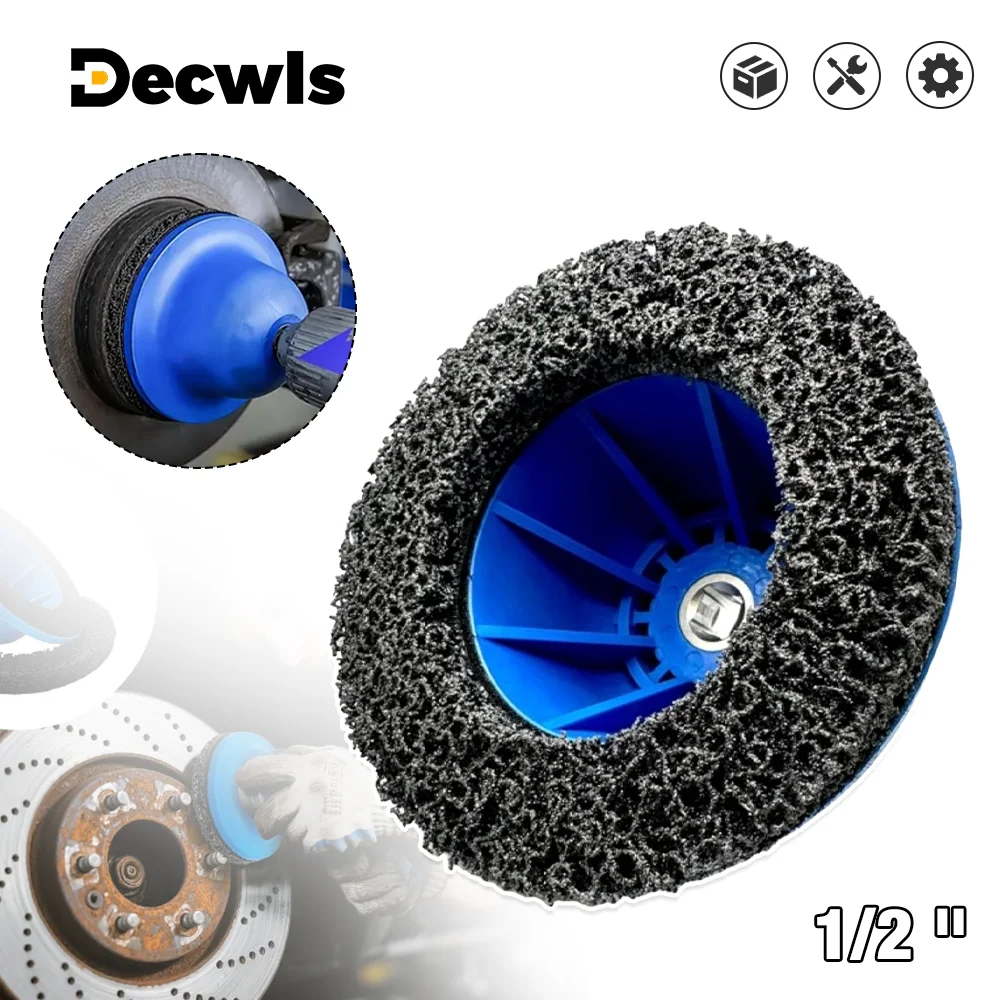 

Шлифовальный станок, профессиональный очиститель и полировка колесных дисков и тормозов 150 мм, средство для удаления ржавчины, автомобильный шлифовальный инструмент, подходит для шатунов диаметром 1/2 дюйма