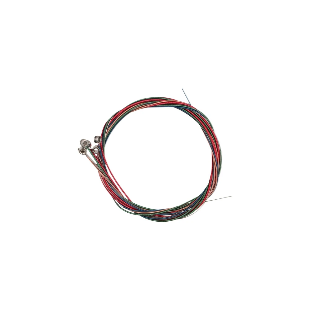 6 Strings Acoustic Guitar Strings Rainbow Colorful Brass Guitar Steel Strings Red Copper Anti Oxidation Coating