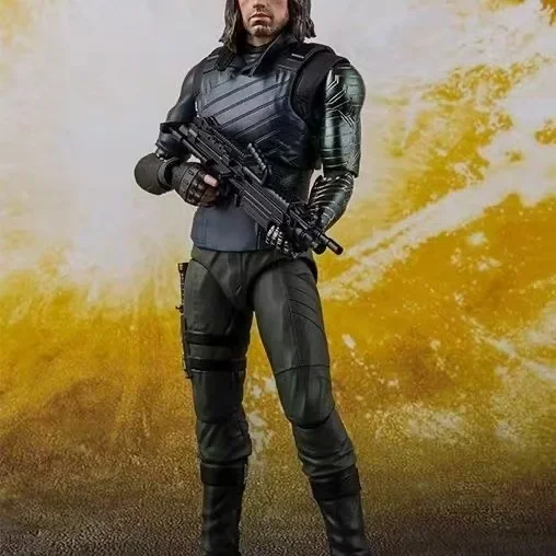 Bandai SHF Зимний солдат Зимний солдат Баки Мстители 3, модель фигурки бесконечной войны