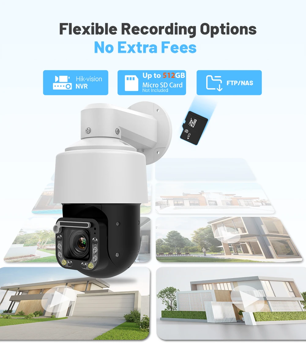 Vikylin 4K 8MP 18X Zoom PTZ IP - Outdoor Lighting Mains Powered review and price