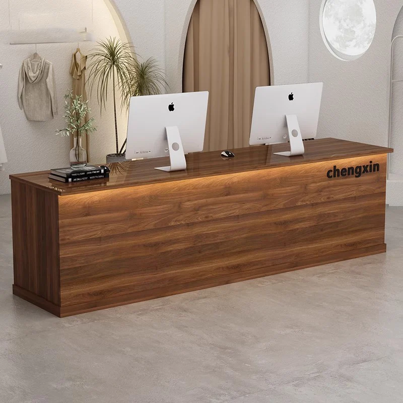 

European Cashier Reception Desk Counter Decorations Beauty Modern Reception Desk Counter Aesthetic Luxury Salon Furniture