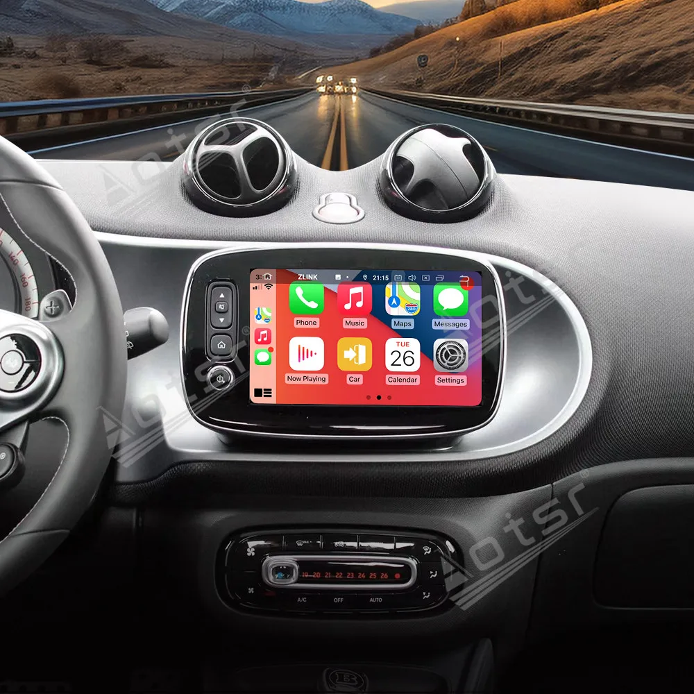 لسيارة مرسيدس بنز سمارت 2015-2018 8 بوصة نافي مع CarPlay أندرويد أوتو HD تعمل باللمس نظام الوسائط المتعددة مناسب للتكوينات العالية والمنخفضة