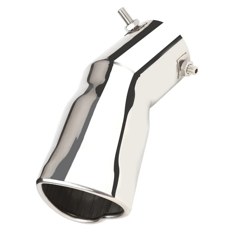 

Universal Stainless Steel Exhaust Tip 63Mm Heart Shaped Rustproof Durable For Motorcycle Truck Car Accessories