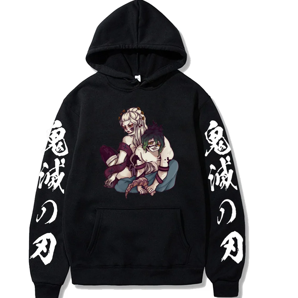 Demon slayer personagens impressões moda esportes estilo de rua casual hoodies anime roupas femininas