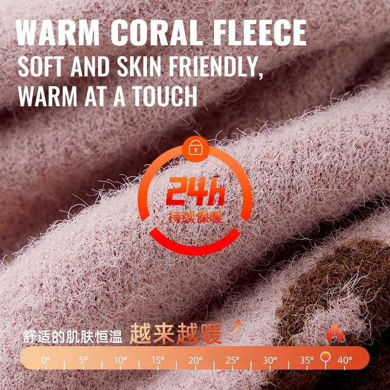 Miiow meias de lã coral de pelúcia mulheres dos desenhos animados bonito ursinho inverno aquecido grosso macio quente casa interior bootie meia pós-parto