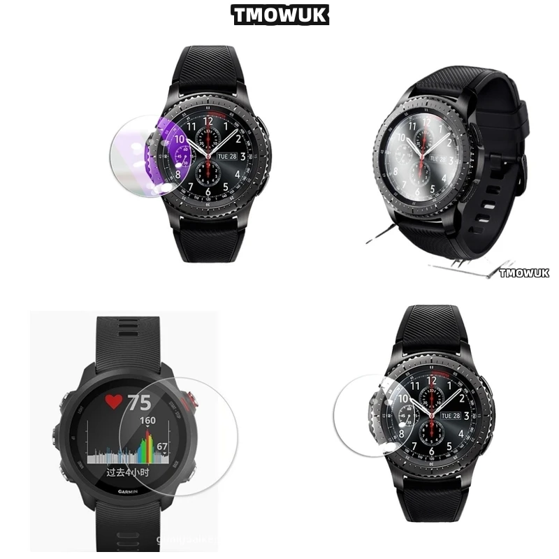 

For Samsung Gear Sport Gear 2 3 4 zero Oleophobic Coating Tempered Glass Screen protector HD 9H Scratch-Proof Thin