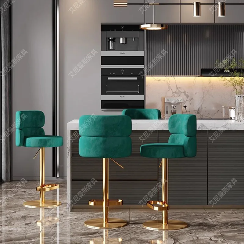 ارتفاع الشمال كراسي بار غرفة المعيشة الغرور مريح مصمم الحديثة كراسي بار تصفيف الشعر الغرور Cadeira أثاث فريد من نوعه