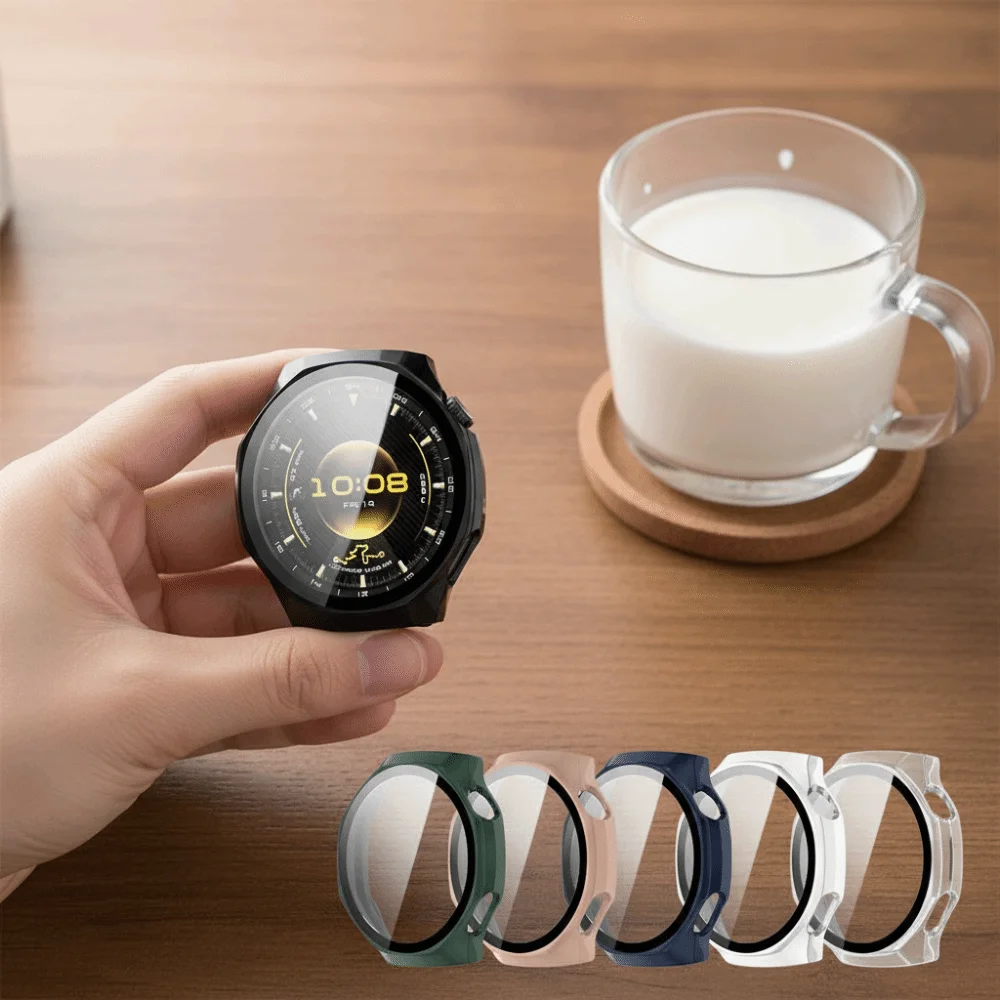 

1 Pcs Hard PC+Tempered Protective Case Anti-Scratch Full Coverage Screen Protector Cover Shell for Huawei Watch GT 6 Pro 46mm