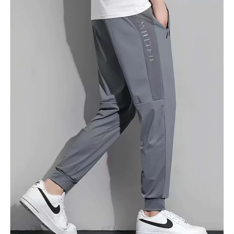 

Ice Silk Men Casual Pants Are Lightweight Comfortable Breathable Sweat Absorbing Harun Pants Elastic Waist Outdoor Fitness Pants