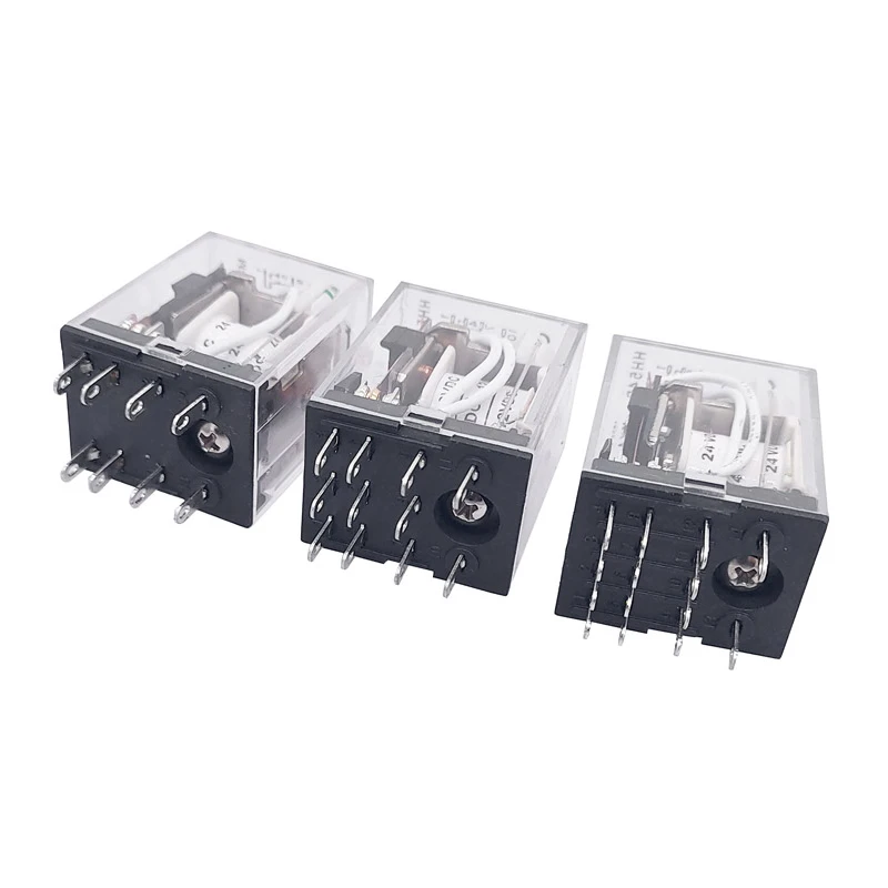 1 Pc HH52P HH53P HH54P Mini Coil General Electro-Magnetic Intermediate Relay Switch and LED AC110V 220V DC12V24V